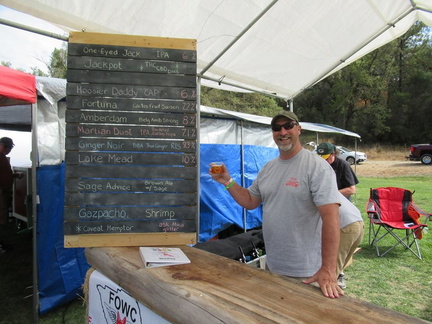 Jack presenting beers at NCHF